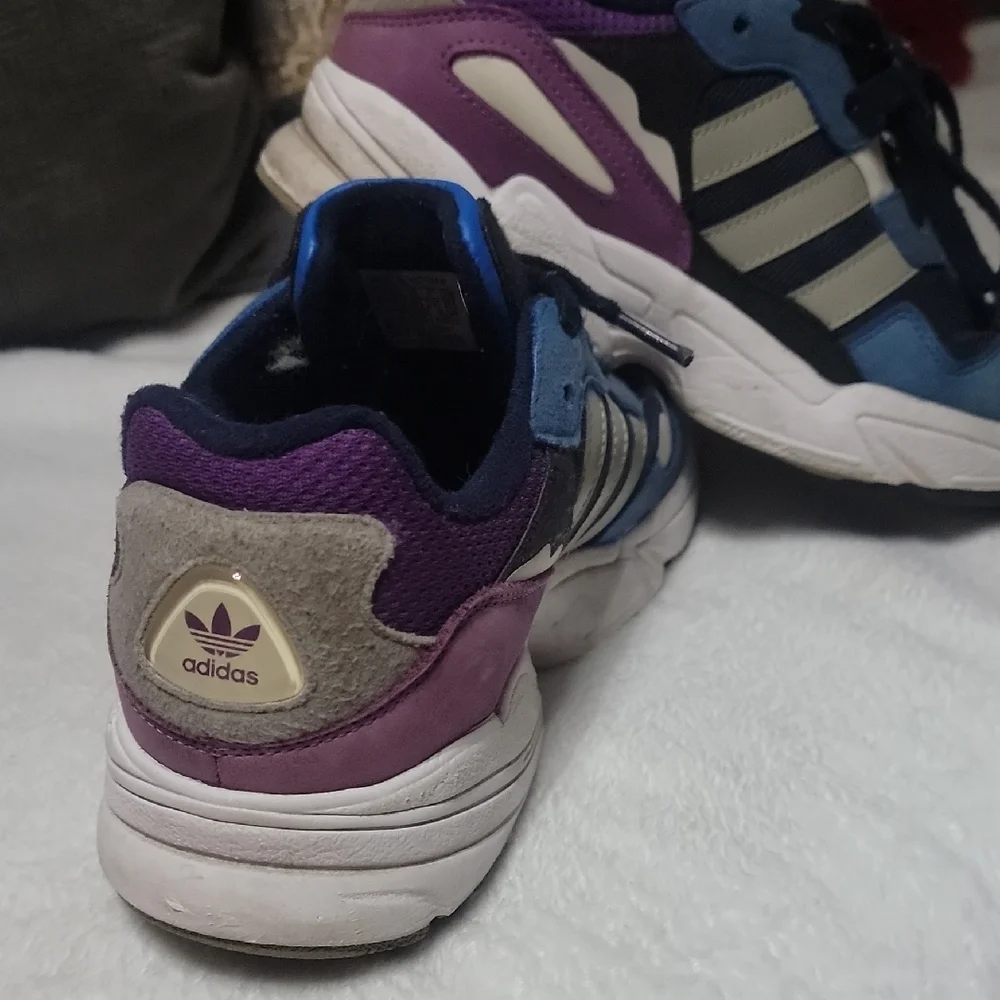 Adidas Size 8 Man Navy and Violet Sneakers Unesex - Picture 6 of 14